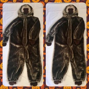 Hooded Plush Monkey Costume
